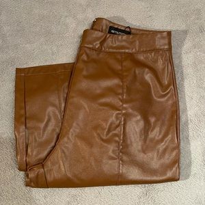 NWT Pretty Little Thing Faux Leather Leggings Uk10